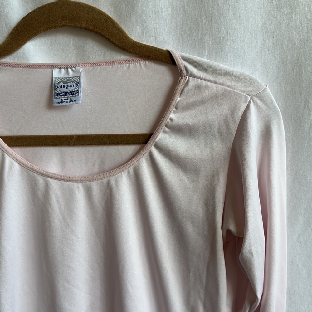 Patagonia pale pink long-sleeve top, size S - Picture 2 of 6